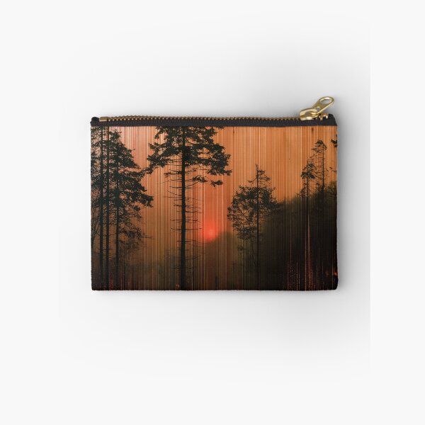 Item preview, Burning Pines – Glitch Forest Sunset designed and sold by AlfiB.