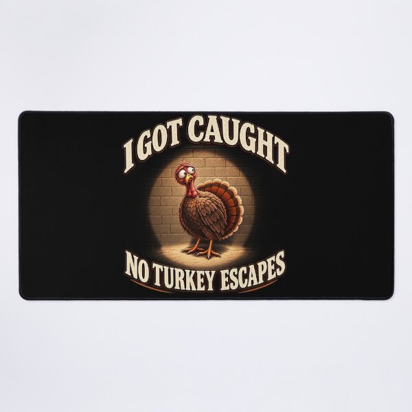 Item preview, I Got Caught – No Turkey Escapes | Funny Thanksgiving Turkey designed and sold by Scarlett-Goods.