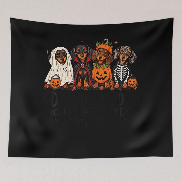 Item preview, Dachshund Because People Are Creepy Halloween Dogs designed and sold by Tomtomatos.