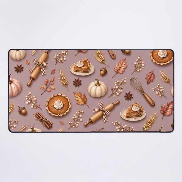 Item preview, Thanksgiving Baking Pattern – Pumpkin Pie, Pumpkins & Kitchen Utensils designed and sold by HO•Designs.