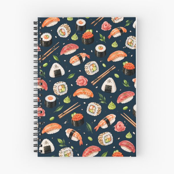 Item preview, Sushi Pattern – Salmon Nigiri Maki Rolls Japanese Food designed and sold by HO•Designs.