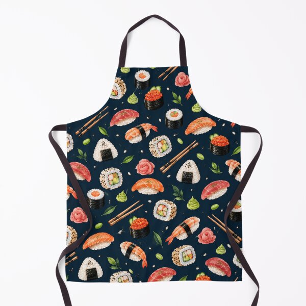 Item preview, Sushi Pattern – Salmon Nigiri Maki Rolls Japanese Food designed and sold by HO•Designs.