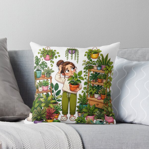 Item preview, No Room For More Plants Funny Houseplant Sticker designed and sold by KaBaRen.