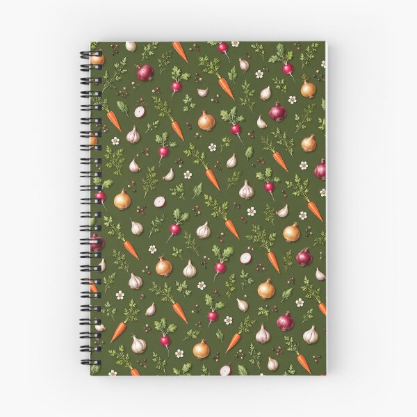 Item preview, Garden Harvest Vegetable Pattern – Carrots Radishes Onions & Garlic designed and sold by HO•Designs.