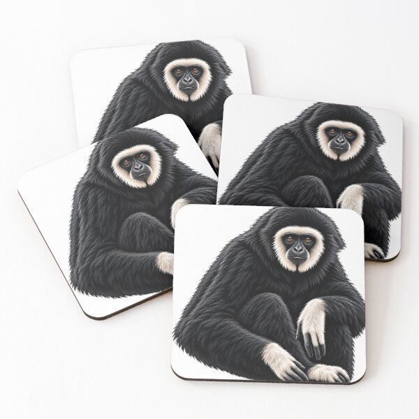 Item preview, Lar Gibbon – White-Handed Gibbon Wildlife Primate Design designed and sold by redsharkuk.