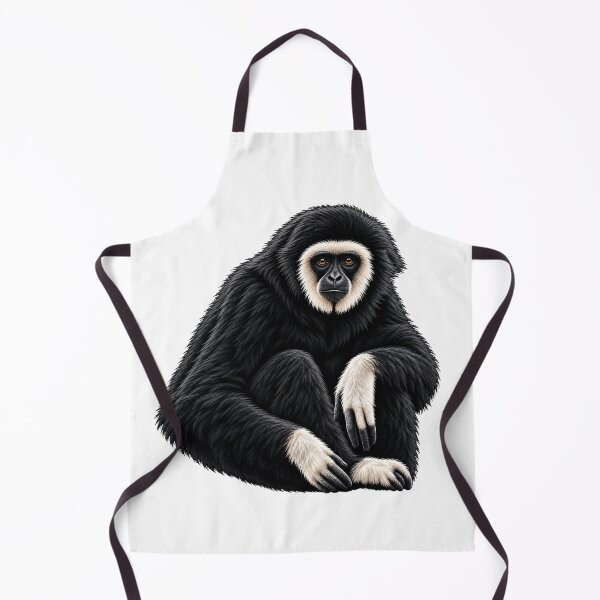 Item preview, Lar Gibbon – White-Handed Gibbon Wildlife Primate Design designed and sold by redsharkuk.