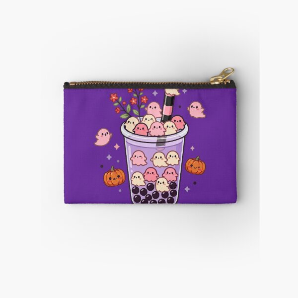 Item preview, Spooky Boba Tea Bubble Tea with Cute Little Ghosts Pastel Halloween designed and sold by Akira Design Store.