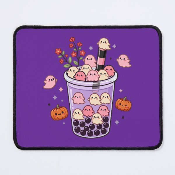 Item preview, Spooky Boba Tea Bubble Tea with Cute Little Ghosts Pastel Halloween designed and sold by Akira Design Store.