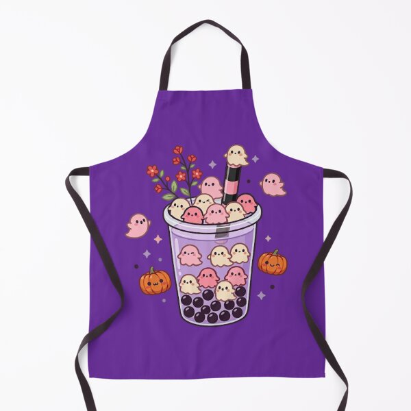 Item preview, Spooky Boba Tea Bubble Tea with Cute Little Ghosts Pastel Halloween designed and sold by Akira Design Store.