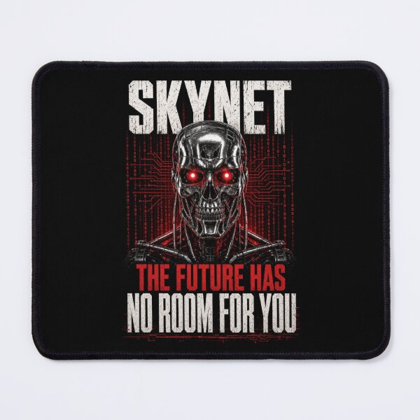 Item preview, Skynet The Future Has No Room For You- Terminator AI Skull Cyberpunk designed and sold by FakePeopleSuck.