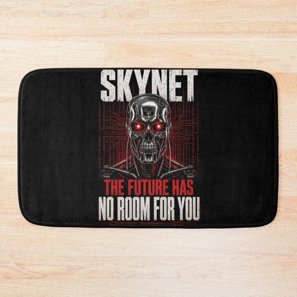 Item preview, Skynet The Future Has No Room For You- Terminator AI Skull Cyberpunk designed and sold by FakePeopleSuck.
