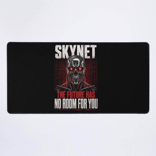 Item preview, Skynet The Future Has No Room For You- Terminator AI Skull Cyberpunk designed and sold by FakePeopleSuck.