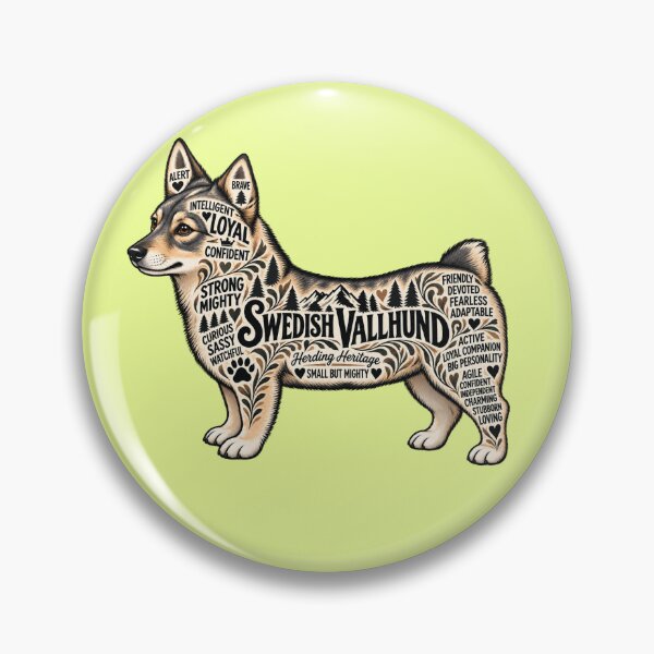 Item preview, Swedish Vallhund courage  designed and sold by TheVallhundStop.