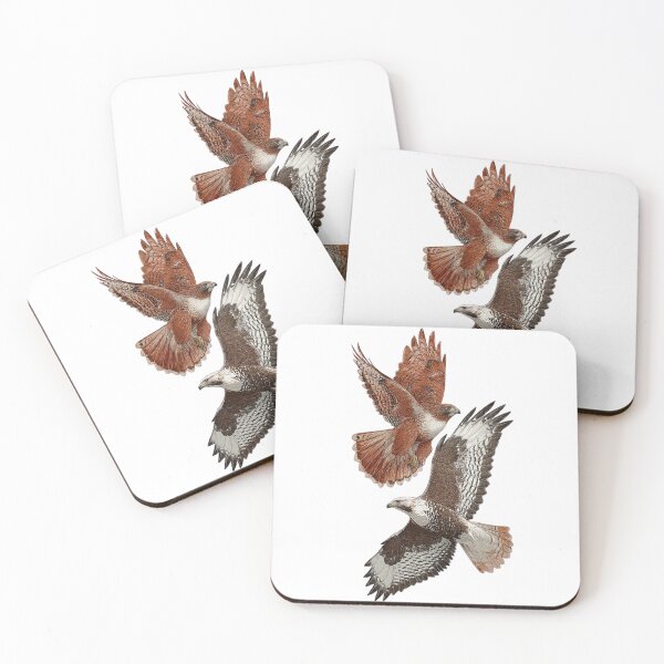 Item preview, Majestic Eagle and Hawk in Flight  designed and sold by LC&LCPlatform.