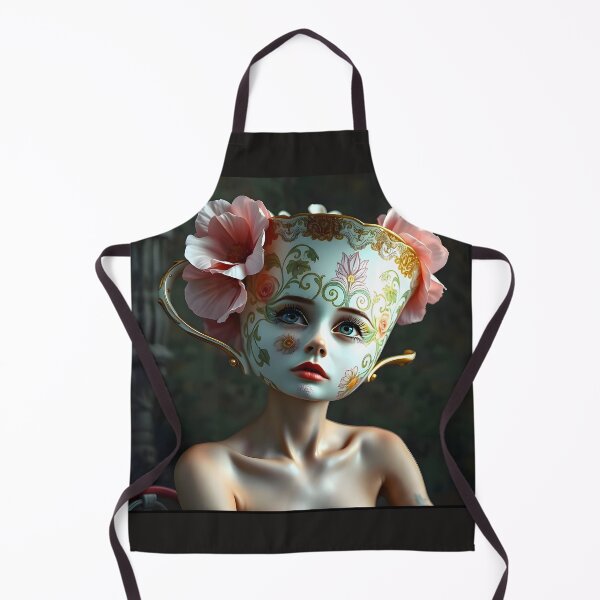 Item preview, Sweet Elegant Lady Tea Portrait Posters and Products designed and sold by UrbanTempleArt.