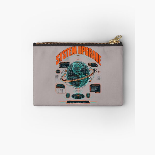 Item preview, System Upgrade Cyberpunk Earth Globe Y2K Techwear Graphic designed and sold by QCena.