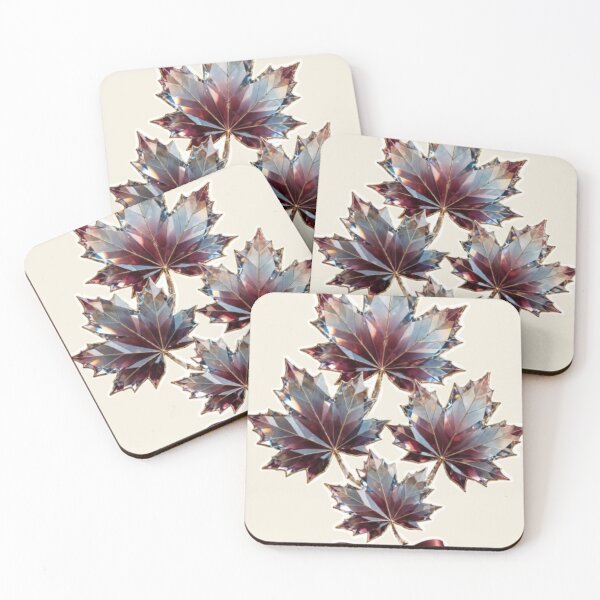 Item preview, Autumn Blue Maple Leaves with Flirty Knot designed and sold by PoenyL1rosy.
