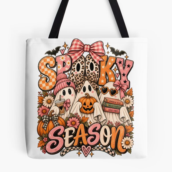 Item preview, Spooky Season Ghost Trio – Retro Preppy Halloween designed and sold by PNGberry.