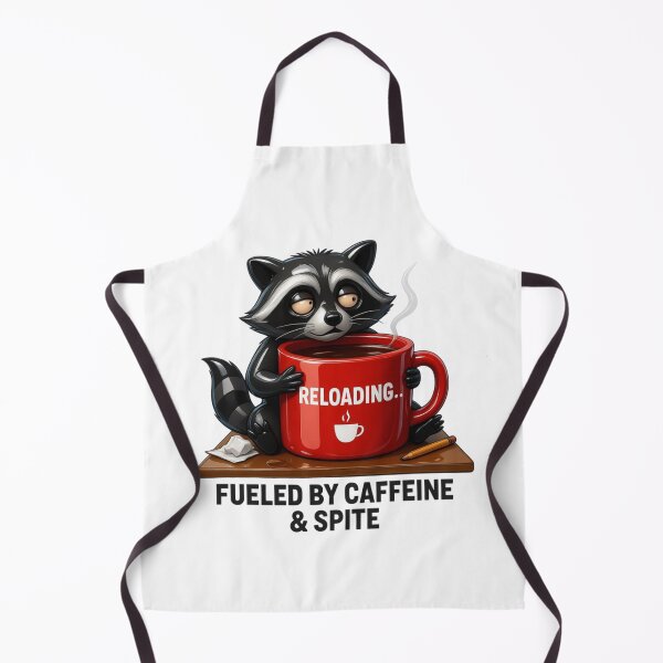 Item preview, Fueled By Caffeine And Spite Funny Tired Raccoon designed and sold by Créative touche .