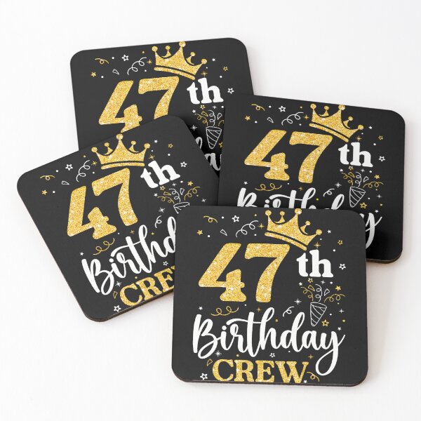 Item preview, 47 Years Old Birthday Party Group Family 47Th Birthday Crew designed and sold by PAROSSA.