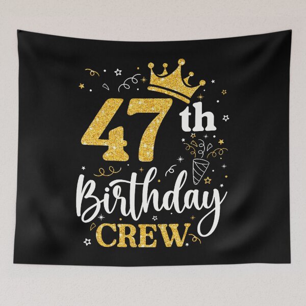 Item preview, 47 Years Old Birthday Party Group Family 47Th Birthday Crew designed and sold by PAROSSA.