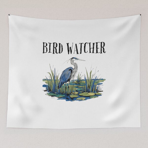 Item preview, Bird watcher - Grey Heron designed and sold by BigfeetLittlepaws.