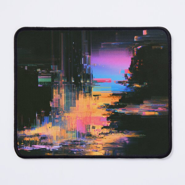 Item preview, Neon Collapse – Abstract Cyber Glitch designed and sold by AlfiB.