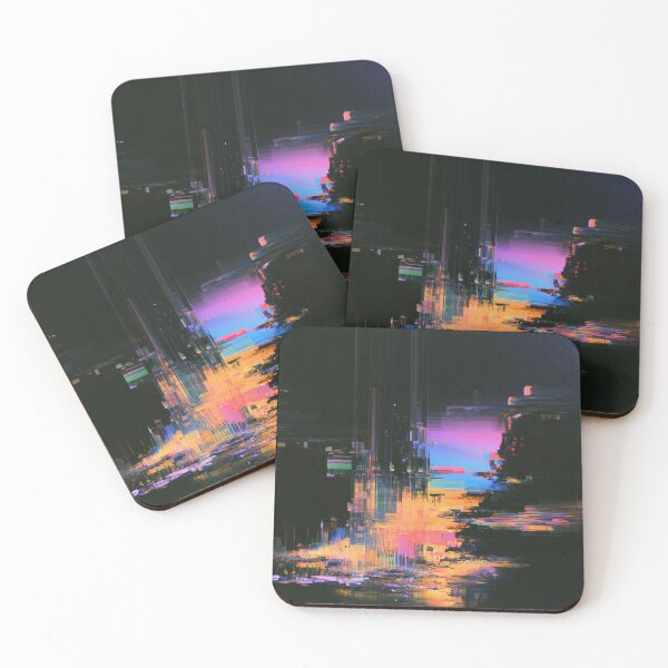 Item preview, Neon Collapse – Abstract Cyber Glitch designed and sold by AlfiB.