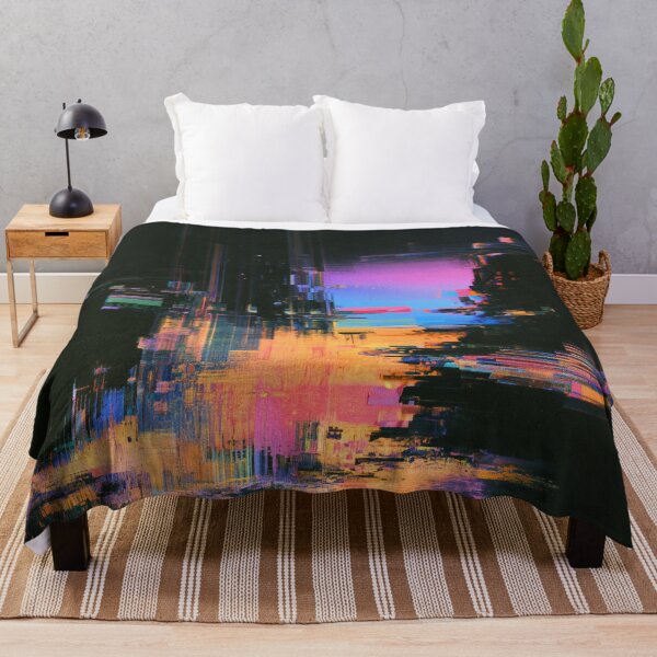 Item preview, Neon Collapse – Abstract Cyber Glitch designed and sold by AlfiB.