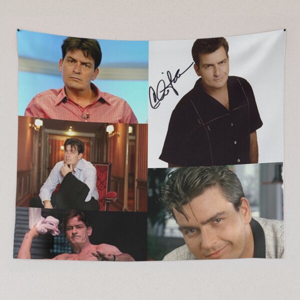 Item preview,  Charlie Sheen Collage designed and sold by pixelartshop4r.