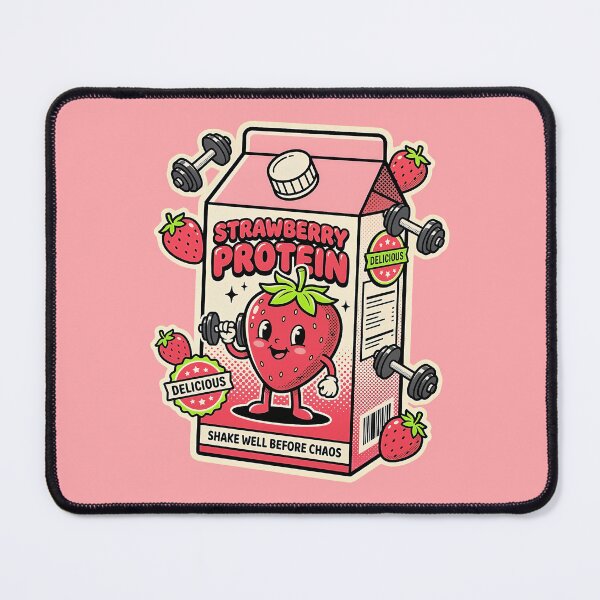 Item preview, Strawberry Protein Shake Well Before Chaos Gym designed and sold by LUWAKKA.