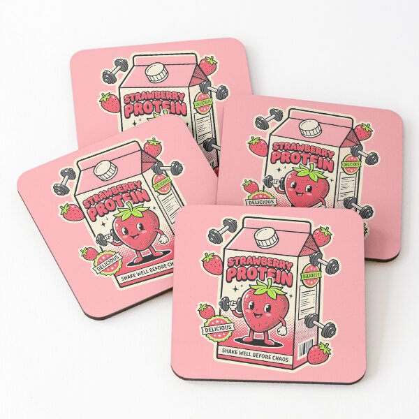 Item preview, Strawberry Protein Shake Well Before Chaos Gym designed and sold by LUWAKKA.