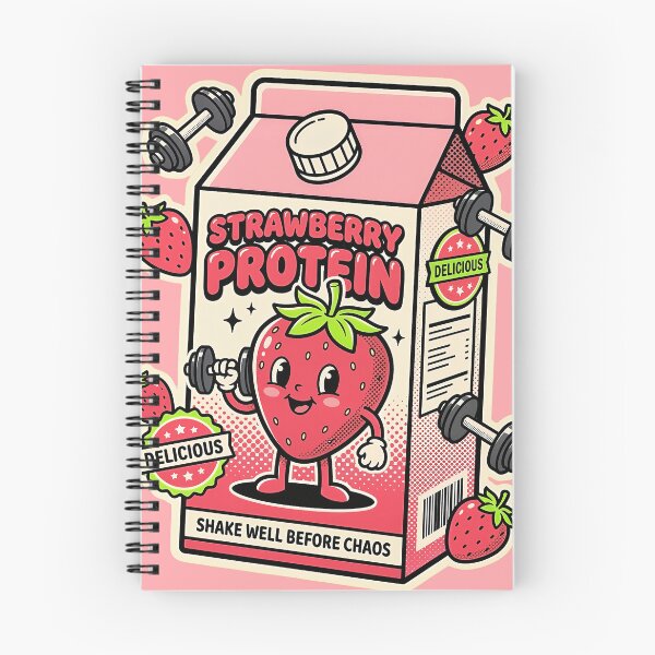 Item preview, Strawberry Protein Shake Well Before Chaos Gym designed and sold by LUWAKKA.