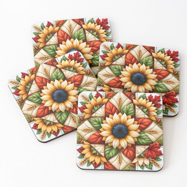 Item preview, Autumn Flowers and Fall Leaves Pattern designed and sold by DEC02.