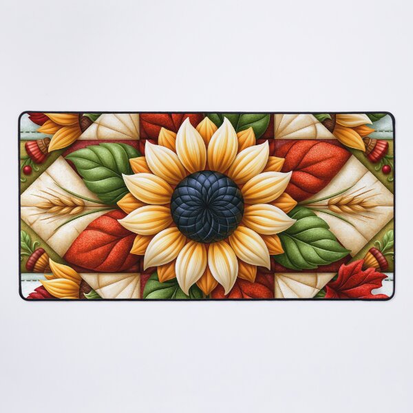 Item preview, Autumn Flowers and Fall Leaves Pattern designed and sold by DEC02.