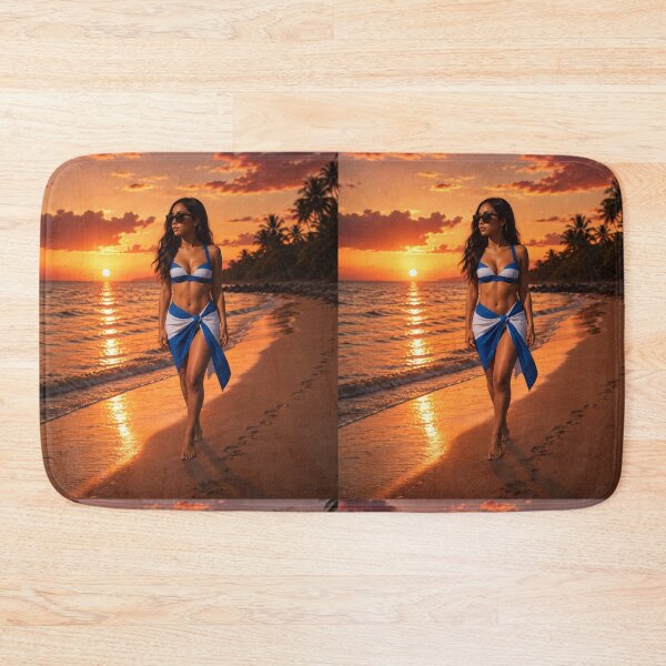 Item preview, Tropical Sunset Beach Girl designed and sold by LC&LCPlatform.