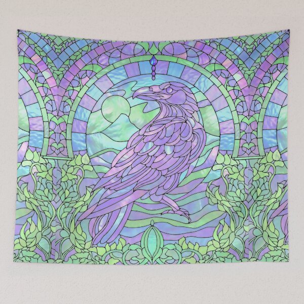 Item preview, Raven Stained Glass Design designed and sold by LaRoach Digital Arts.