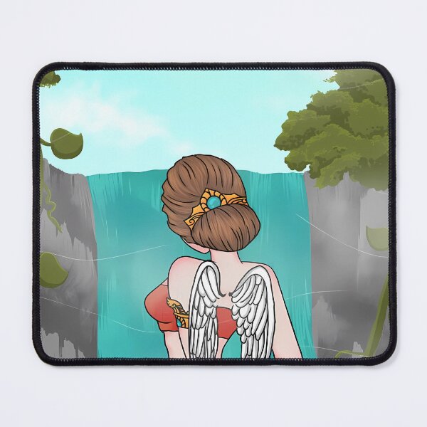Item preview, Beautiful Thai Kinnaree Angel Waterfall Digital Art designed and sold by apalnav.
