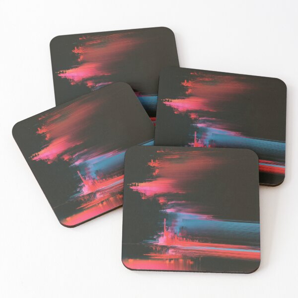 Item preview, Crimson Drift – Abstract Signal Glitch designed and sold by AlfiB.