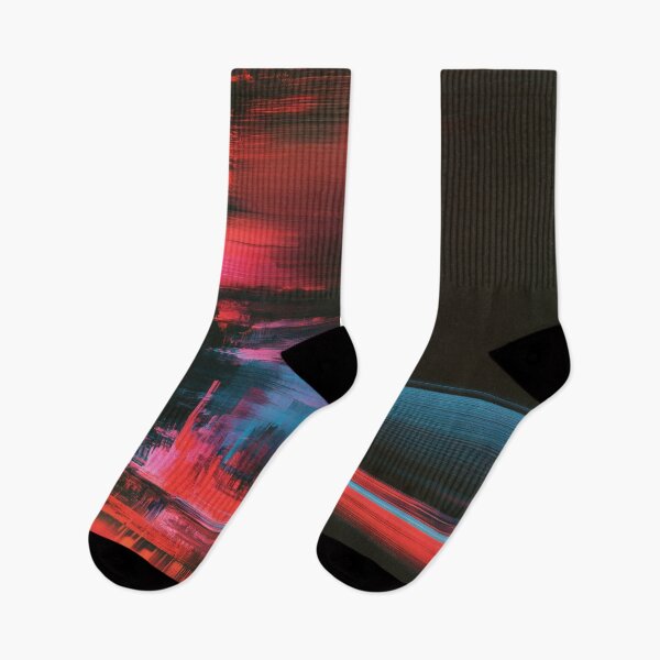 Item preview, Crimson Drift – Abstract Signal Glitch designed and sold by AlfiB.