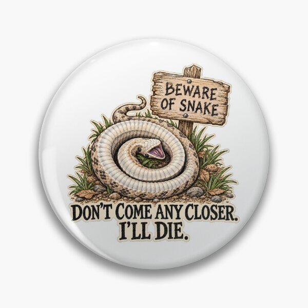 Item preview, Don't Come Any Closer I'll Die | Playing Dead Hognose Snake designed and sold by threadandfangs.