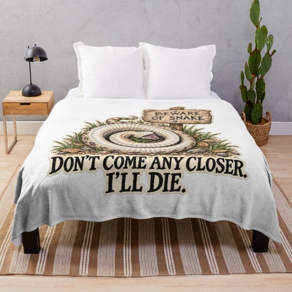 Item preview, Don't Come Any Closer I'll Die | Playing Dead Hognose Snake designed and sold by threadandfangs.