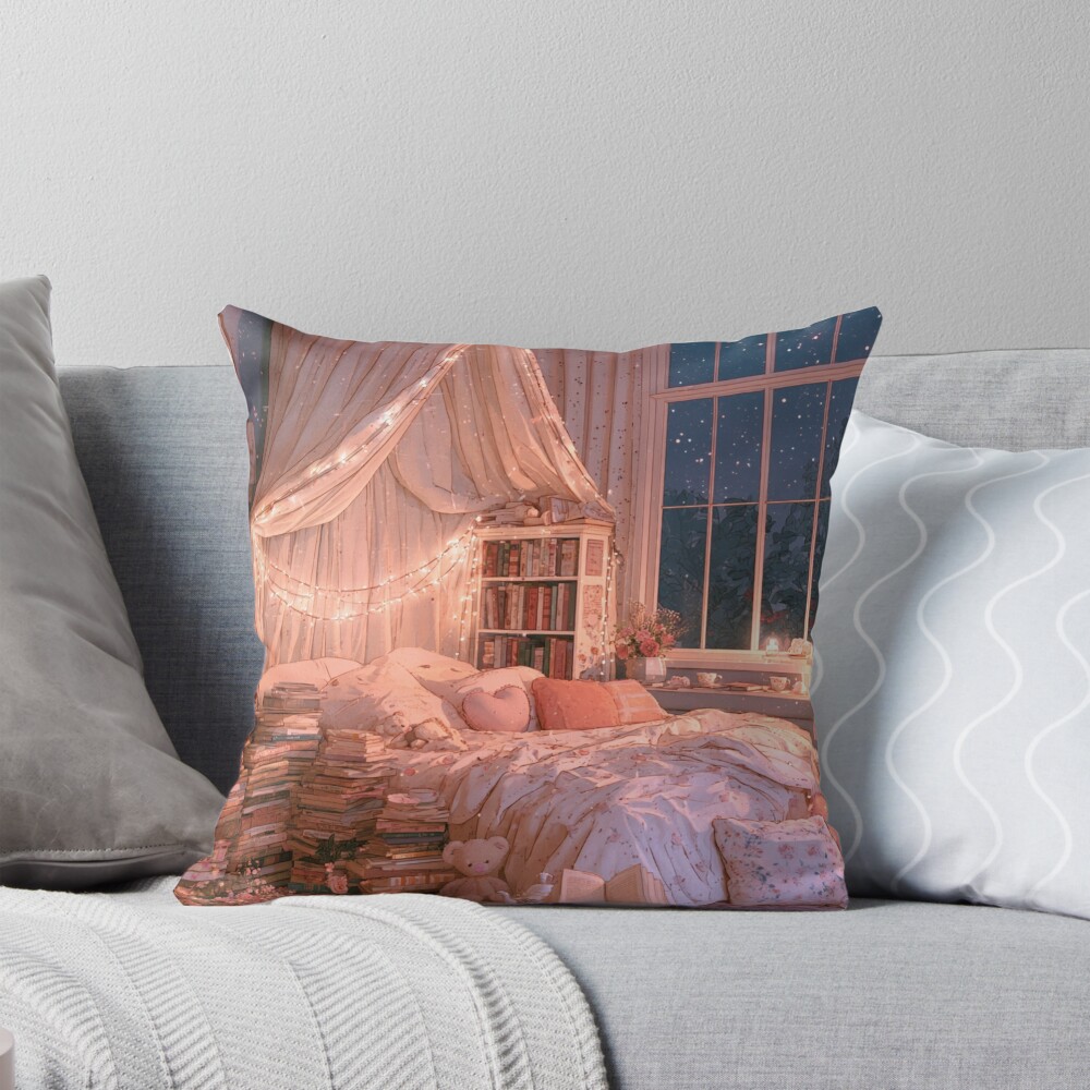 Item preview, Throw Pillow designed and sold by bubblyrainbow.
