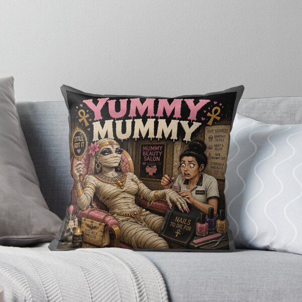 Item preview, Yummy Mummy Funny Egyptian Mummy Beauty Salon designed and sold by Hornace88studio.