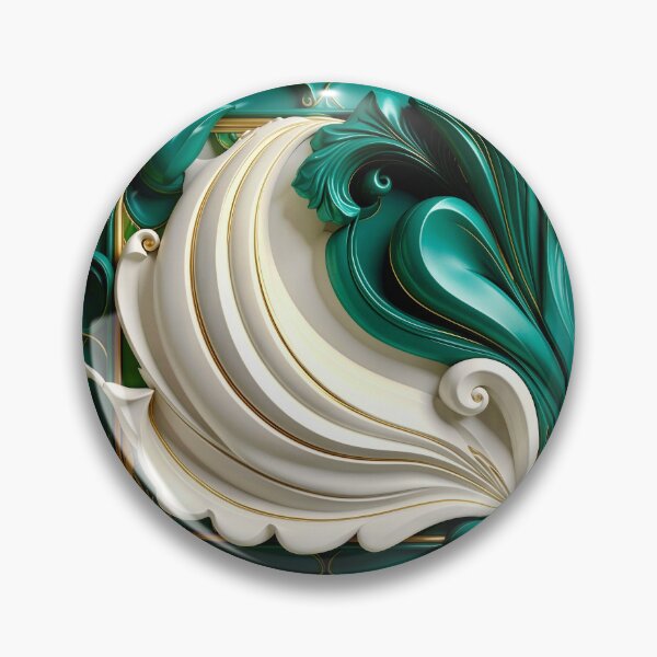 Item preview, Sculptural Jade with Gold Enamel designed and sold by Vicky Brago-Mitchell®.