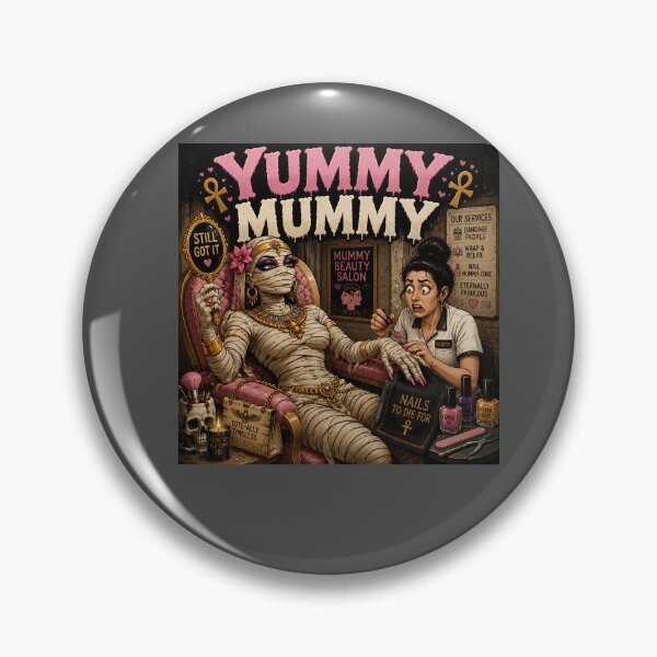 Item preview, Yummy Mummy Funny Egyptian Mummy Beauty Salon designed and sold by Hornace88studio.