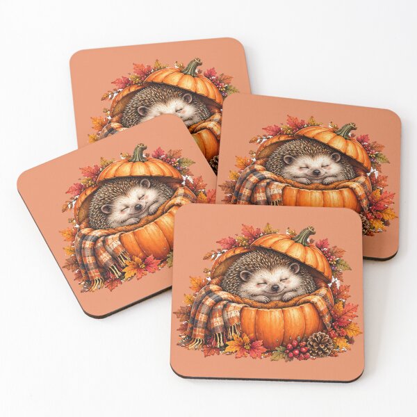 Item preview, Cozy Hedgehog Pumpkin Fall designed and sold by DrAsmaaMohamed.
