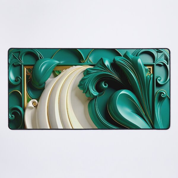 Item preview, Sculptural Jade with Gold Enamel designed and sold by Vicky Brago-Mitchell®.