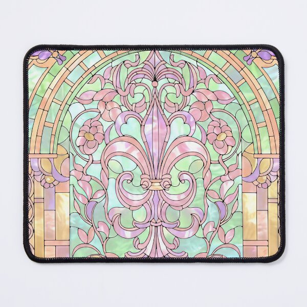 Item preview, Stained Glass Fleur De Lis Design designed and sold by LaRoach Digital Arts.