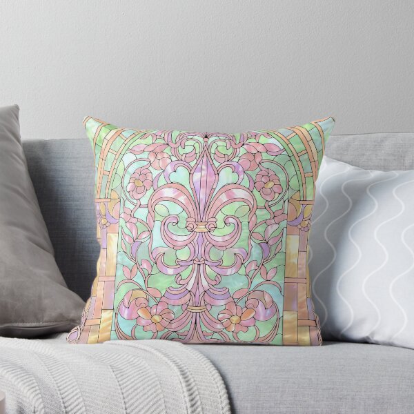 Item preview, Stained Glass Fleur De Lis Design designed and sold by LaRoach Digital Arts.
